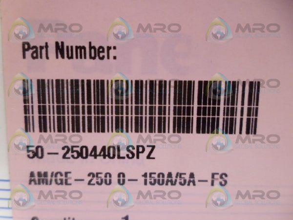YOKOGAWA 50-250440LSPZ PANEL METER 150A NSMP