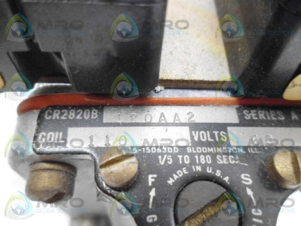 GENERAL ELECTRIC CR2820B120AA2 RELAY (AS PICTURED) UNMP