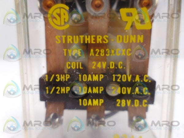 STUTHERS-DUNN A2B3XCXC RELAY 24VDC UNMP