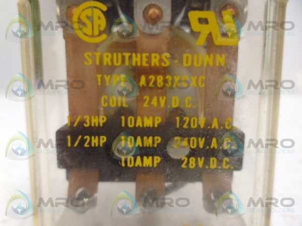 STRUTHERS-DUNN A283XCXC RELAY 24VDC UNMP