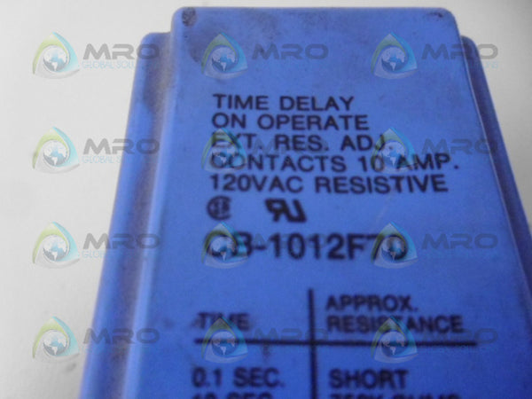 POTTER & BRUMFIELD CB-1012F70 TIME DELAY RELAY 10A 240VAC UNMP