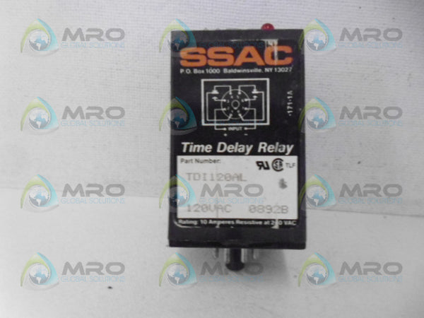 SSAC TDI120AL TIME DELAY RELAY NSNP