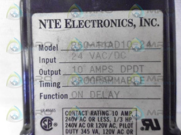 NTE R60-11AD10-24 DELAY RELAY UNMP