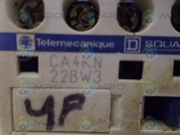 TELEMECANIQUE CA4KN22BW3 CONTROL RELAY UNMP