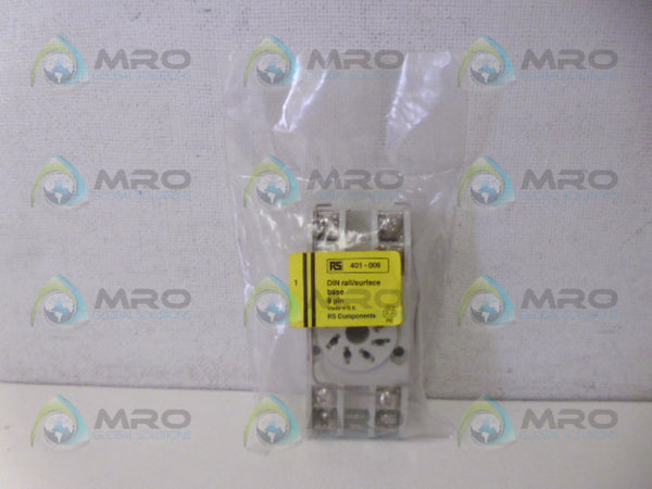 RS COMPONENTS 401-009 RELAY SOCKET BASE NSMP