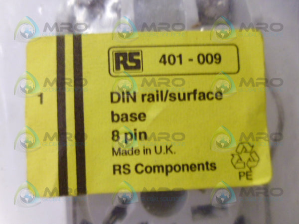 RS COMPONENTS 401-009 RELAY SOCKET BASE NSMP