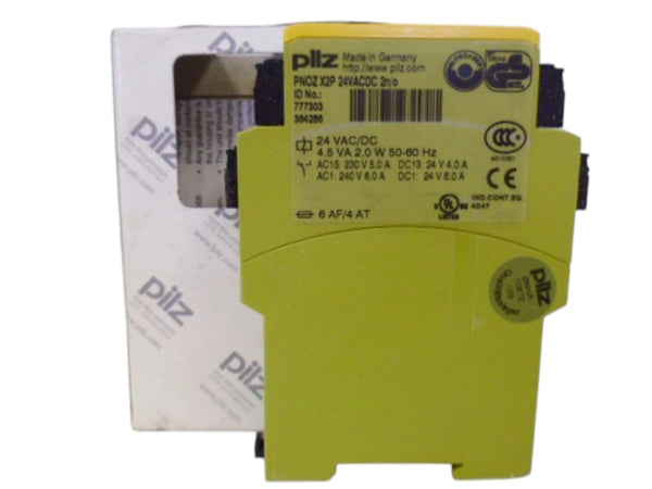 PILZ PNO-ZX-2P24VACDC-2N/0 SAFETY RELAY NSMP