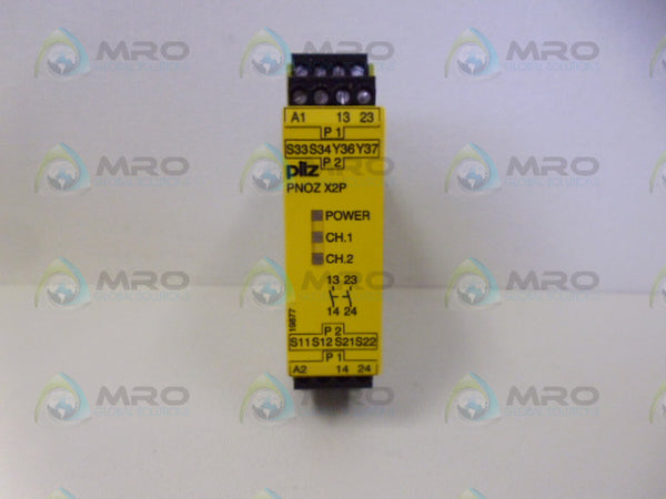 PILZ PNO-ZX-2P24VACDC-2N/0 SAFETY RELAY NSMP