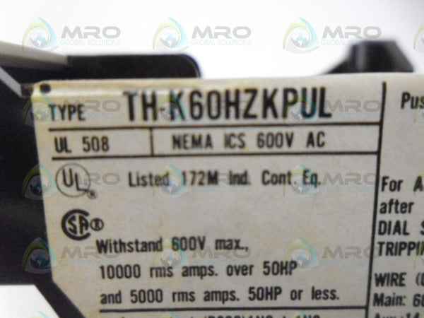 MITSUBISHI TH-K60TA THERMAL OVERLOAD RELAY NSMP