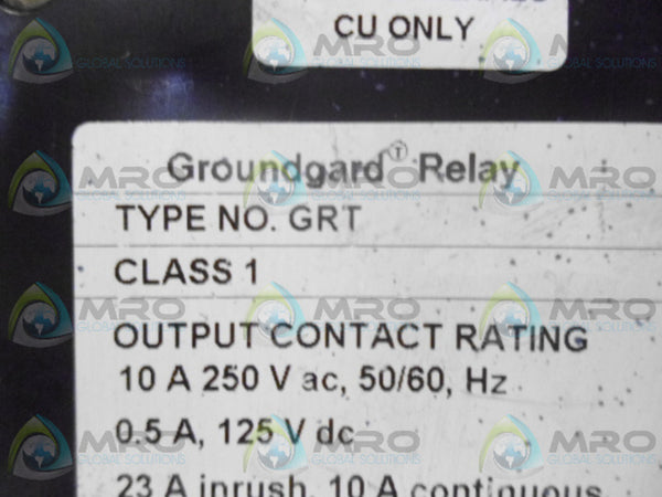 CUTLER HAMMER GRT GROUNDGARD RELAY UNMP