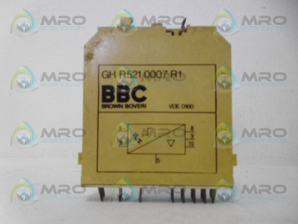 BROWN BOVERI GH R521 0007R1 MODULE RELAY UNMP