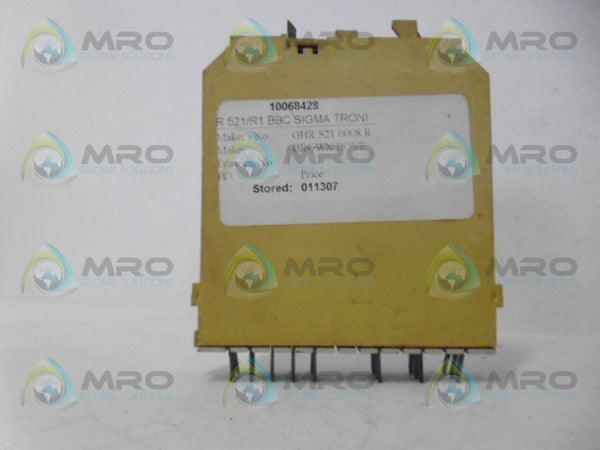 BROWN BOVERI GH R521 0007R1 MODULE RELAY UNMP