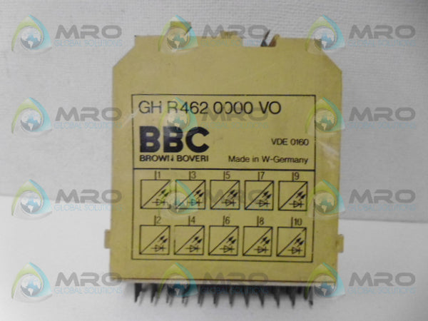 BROWN BOVERI GHR4620000VO TIME DELAY RELAY UNMP