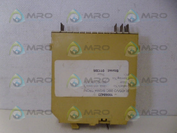 BROWN BOVERI GH R 435 0000 VO RELAY MODULE UNMP