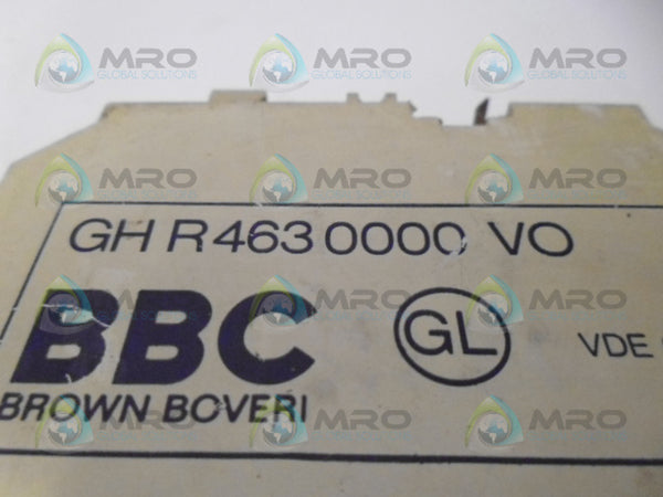 BROWN BOVERI GH R 463 0000 VO RELAY DELAY MODULE UNMP