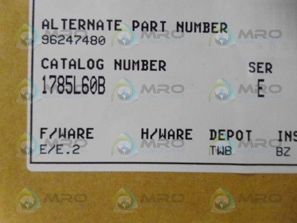 ALLEN BRADLEY 1785-L60B SER. E FW E.2 NSMP