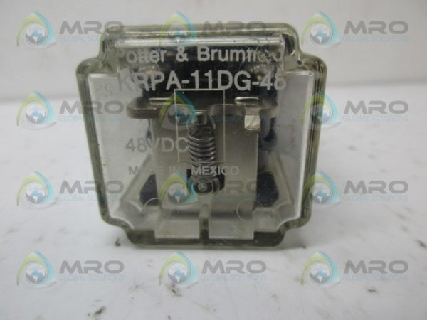 POTTER & BRUMFIELD KRPA-11DG-48 RELAY 48VDC UNMP