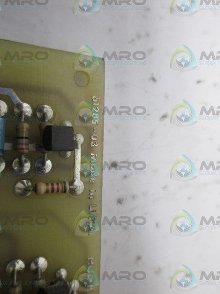 HUNKAR LAB. 61285-03 RELAY INTERFACE CARD UNMP