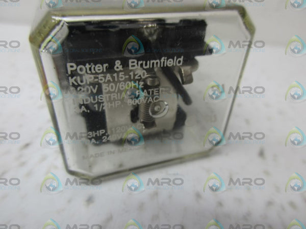 POTTER & BRUMFIELD KUP-5A15-120 RELAY 120V NSMP