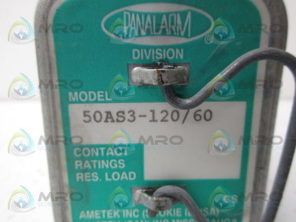 PANALARM 50AS3-120/60 ALARM RELAY UNMP