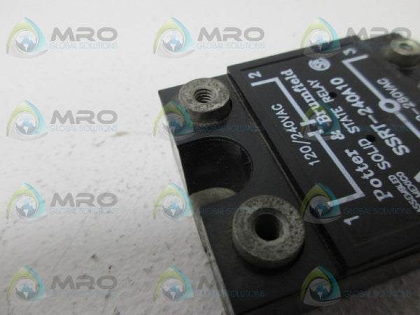 POTTER & BRUMFIELD SSRT-240A10 SOLID STATE RELAY UNMP