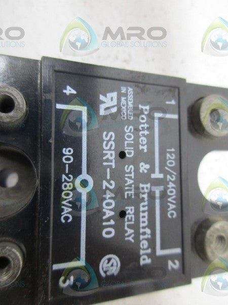 POTTER & BRUMFIELD SSRT-240A10 SOLID STATE RELAY UNMP