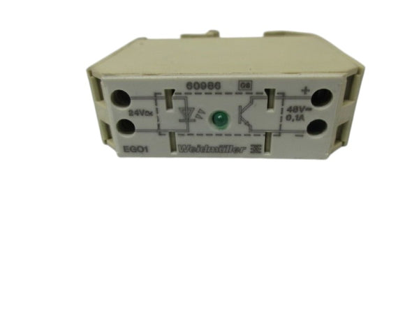 WEIDMULLER 60986 EGO1 OPTOISOLATOR TRANSISTOR MODULE UNMP