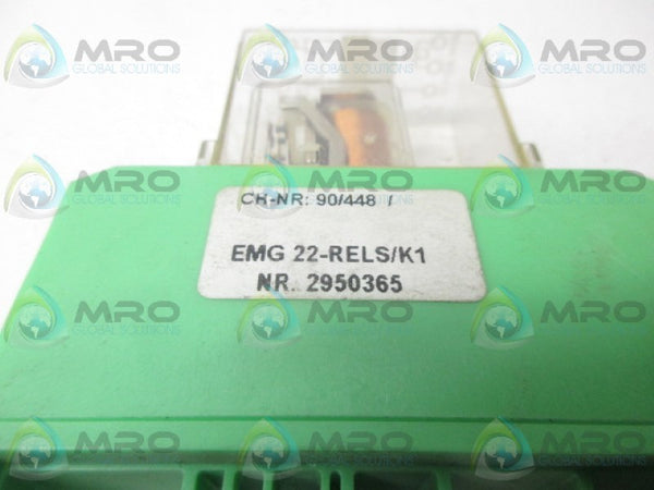 PHOENIX CONTACTOR EMG22-RELS/K1 RELAY  UNMP