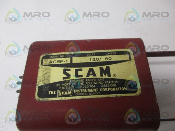 SCAM ACSF-1 FLASH TUBE PLUG-IN RELAY 120V  UNMP