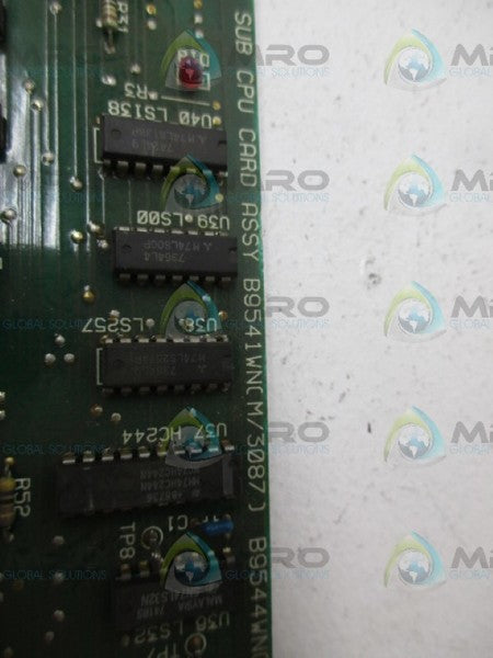 YOKOGAWA B9541WNCM/3087 CPU CARD UNMP