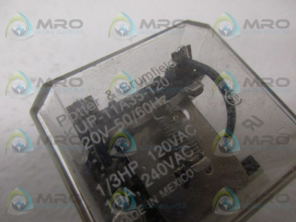 POTTER & BRUMFIELD KUP-11A35-120 RELAY 120V  UNMP