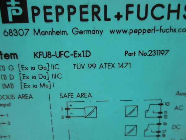 PEPPERL + FUCHS KFUB-UFC-EX1.D NSMP