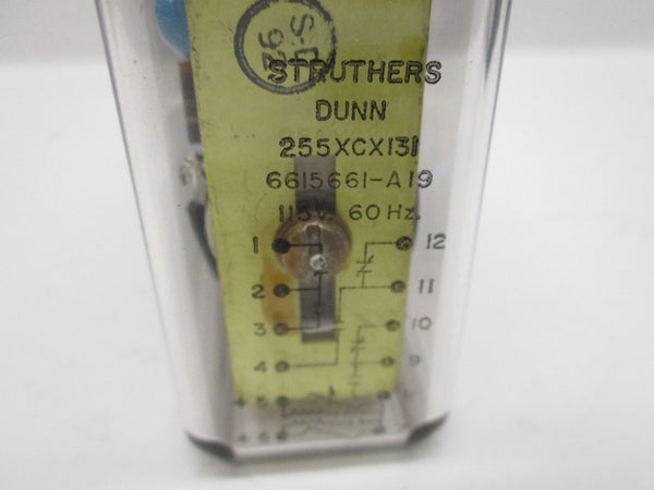 STRUTHERS-DUNN 255XCX131 RELAY 115V, 60HZ NSMP