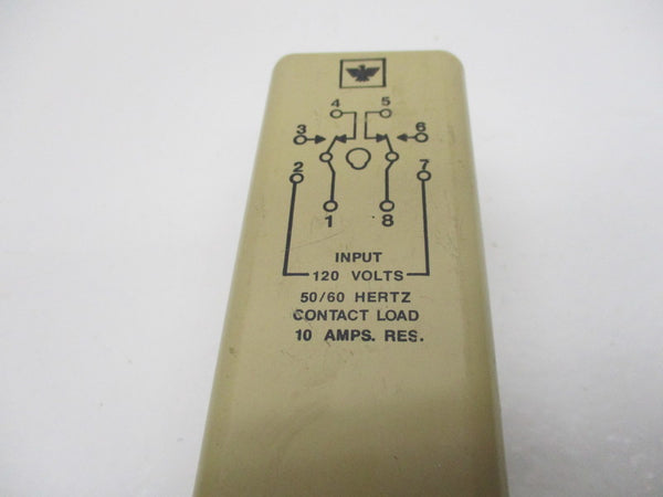 EAGLE SIGNAL CR210S7A6-2J74X RELAY 120V 50/60HZ 10AMP UNMP