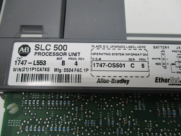 ALLEN BRADLEY 1747-L553 SER. B F/W 8 (AS PICTURED)  NSNP