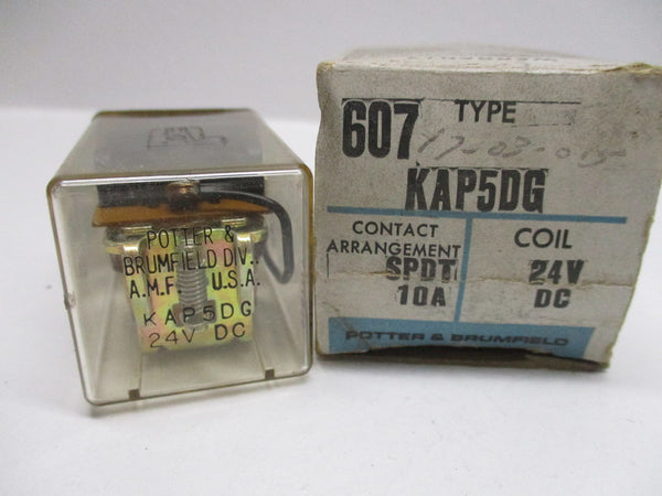 POTTER & BRUMFIELD KAP5DG RELAY 10A 24V NSNP IN BOX