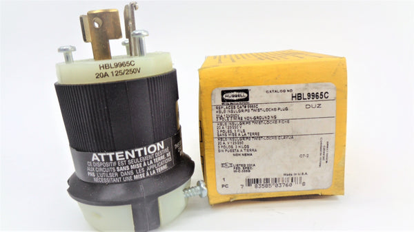 HUBBELL HBL9965C 125/250V 20A NSMP