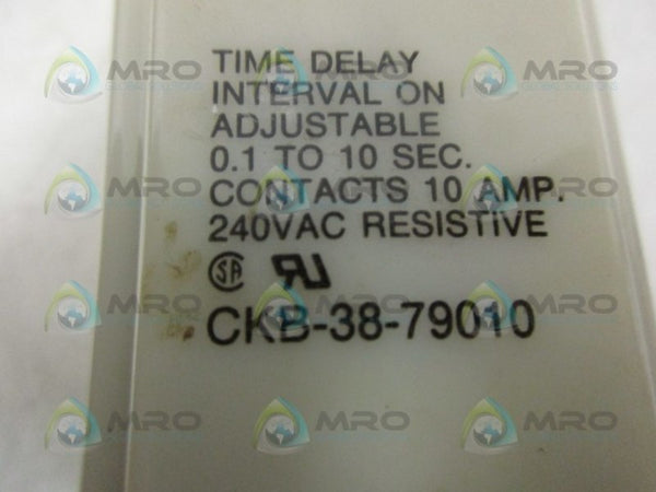 POTTER & BRUMFIELD CKB-38-79010 120 VAC TIME DELAY RELAY NSNP