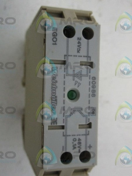 WEIDMULLER 60986 EGO1 OPTOISOLATOR TRANSISTOR MODULE NSNP