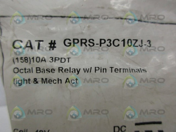 C3CONTROLS GPRS-P3C10ZJ-3 OCTAL BASE RELAY NSMP