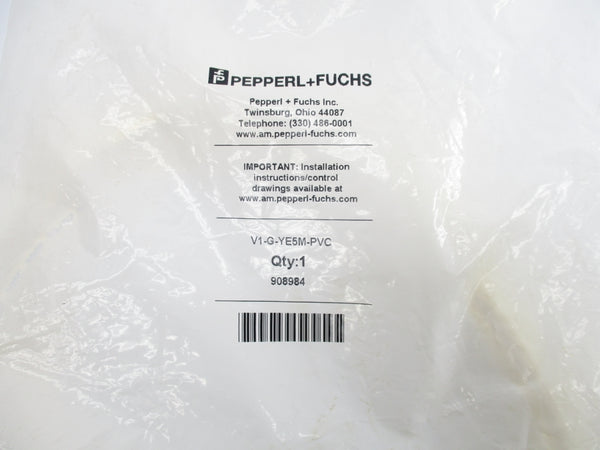 PEPPERL+FUCHS V1-G-YE5M-PVC 908984 NSMP