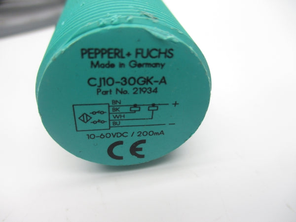 PEPPERL+FUCHS CJ10-30GK-A 21934 10-60VDC NSNP