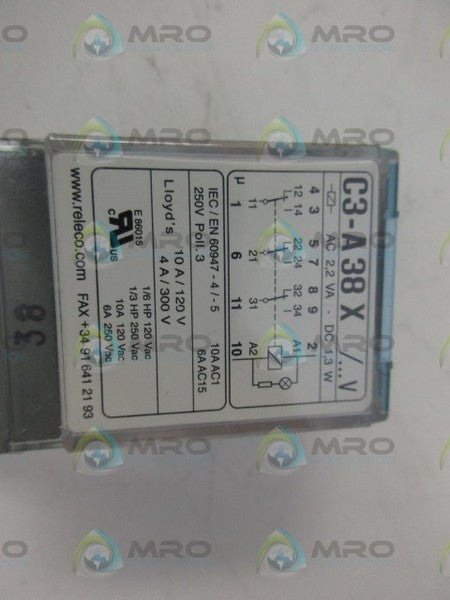 RELECO C3-A38X RELAY  UNMP