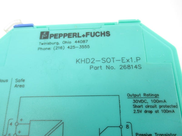 PEPPERL+FUCHS KHD2-SOT-EX1.P 26814S 30VDC NSNP