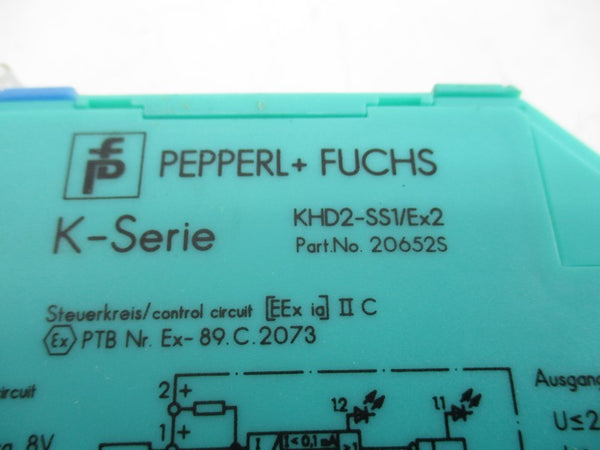 PEPPERL+FUCHS KHD2-SS1/EX2 20652S 250VAC 2A NSNP