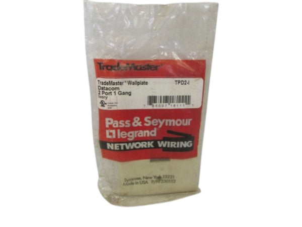 PASS & SEYMOUR LEGRAND TPD2-I DATACOM WALLPLATE NSMP