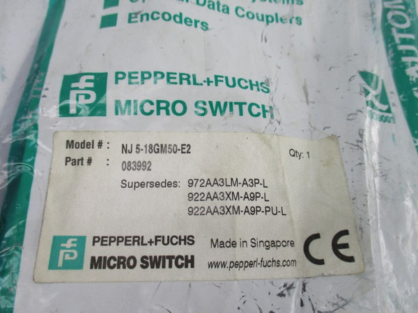 PEPPERL+FUCHS NJ5-18GM50-E2 083992 NSMP
