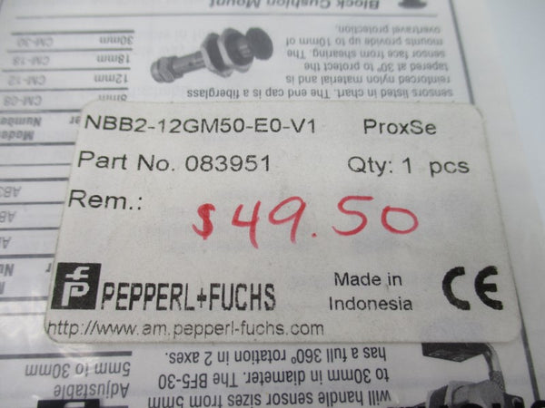 PEPPERL+FUCHS NBB2-12GM50-E0-V1 083951 NSMP