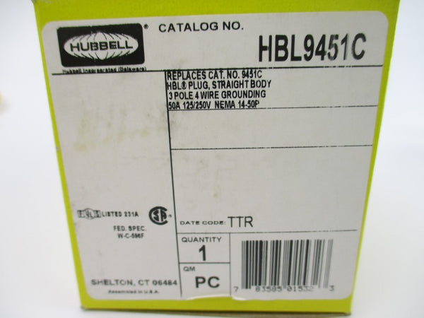 HUBBELL HBL9451C 125/250V 50A NSMP
