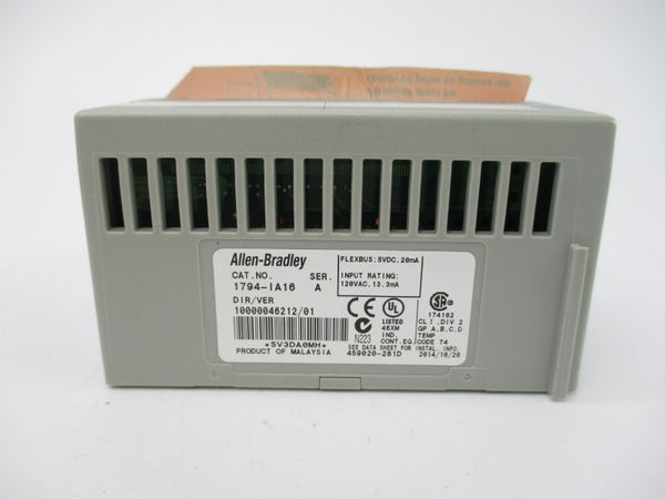 ALLEN BRADLEY 1794-IA16 SER. A 120VAC NSMP